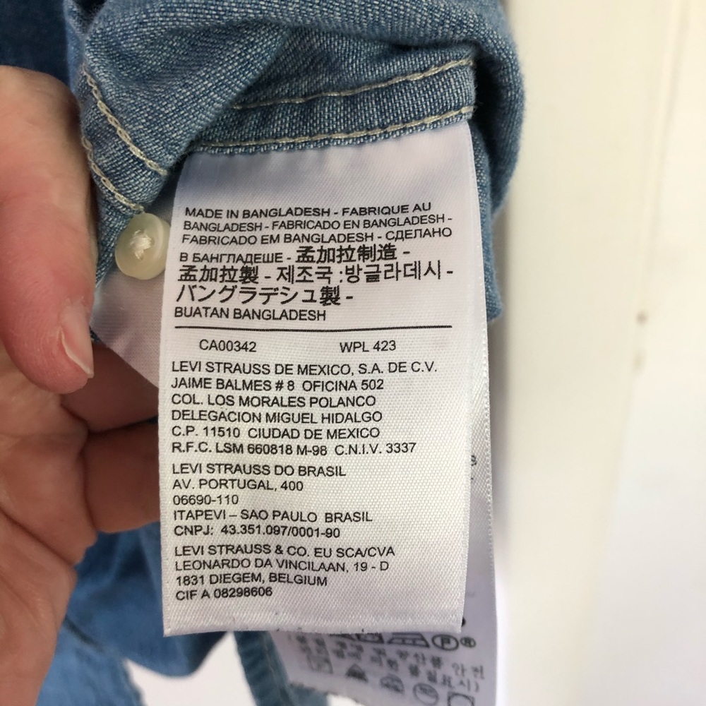 Levi's Western Pearl Snap short sleeve denim shirt - Picture 4 of 12